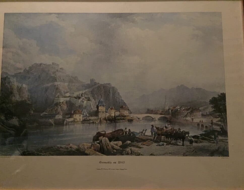 Tableau Grenoble en 1840