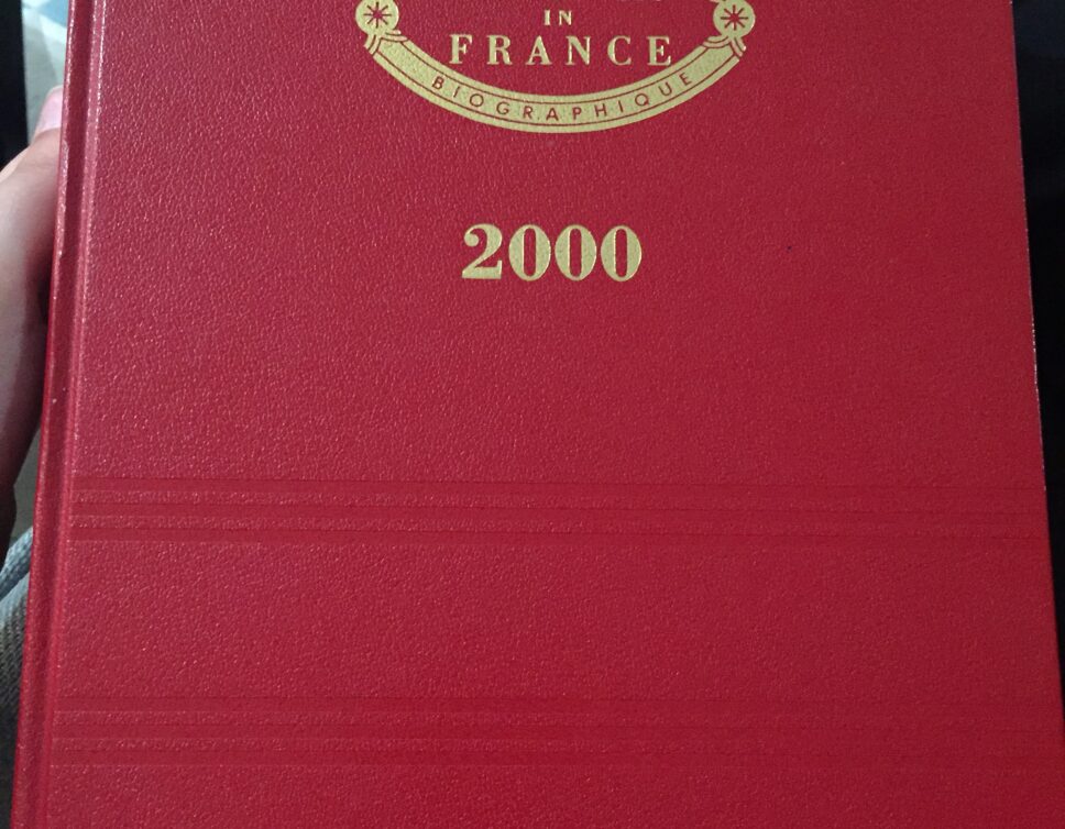 Estimation Livre, manuscrit: Dictionnaire who’s who in France