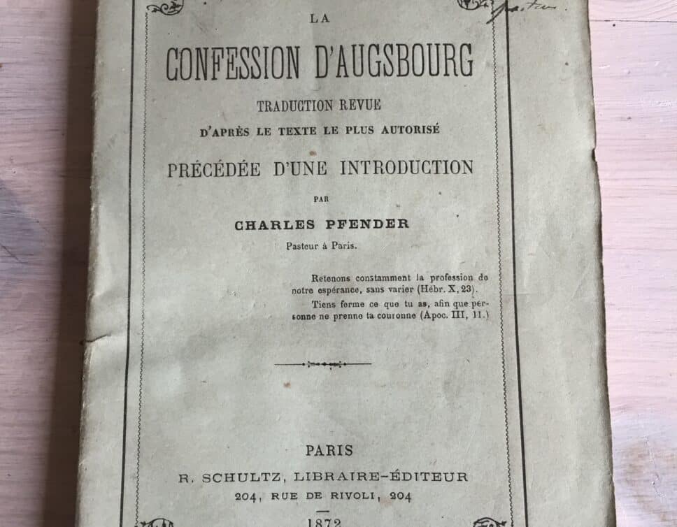 Estimation Livre, manuscrit: La confession d’Augsbourg