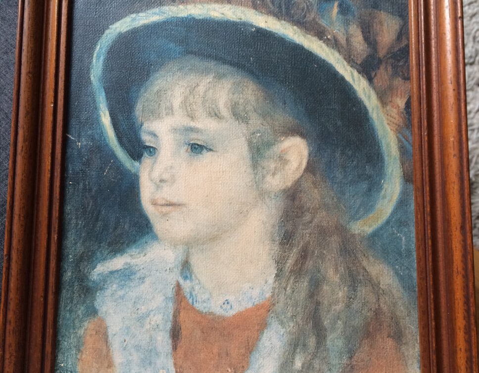 Peinture Tableau, Pastel: Renoir petite fille