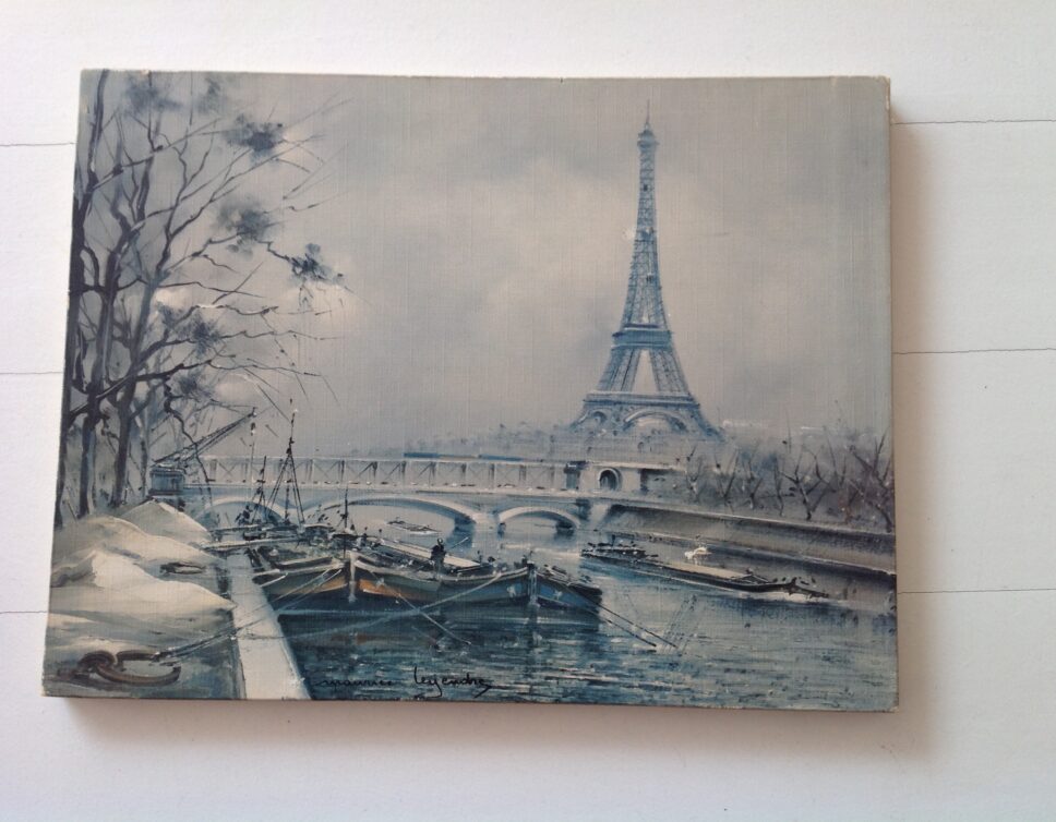 Peinture Tableau, Pastel: Tour Eiffel signé Maurice legendre