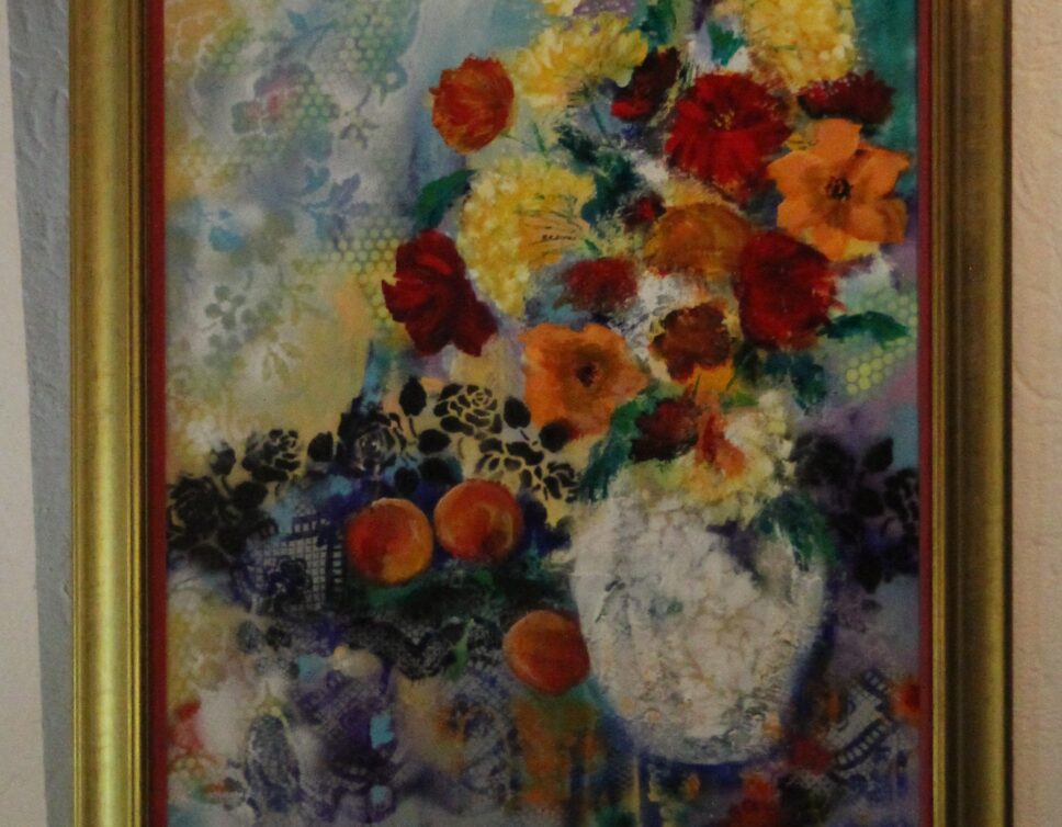 Peinture Tableau, Pastel: Le bouquet aux pommes
