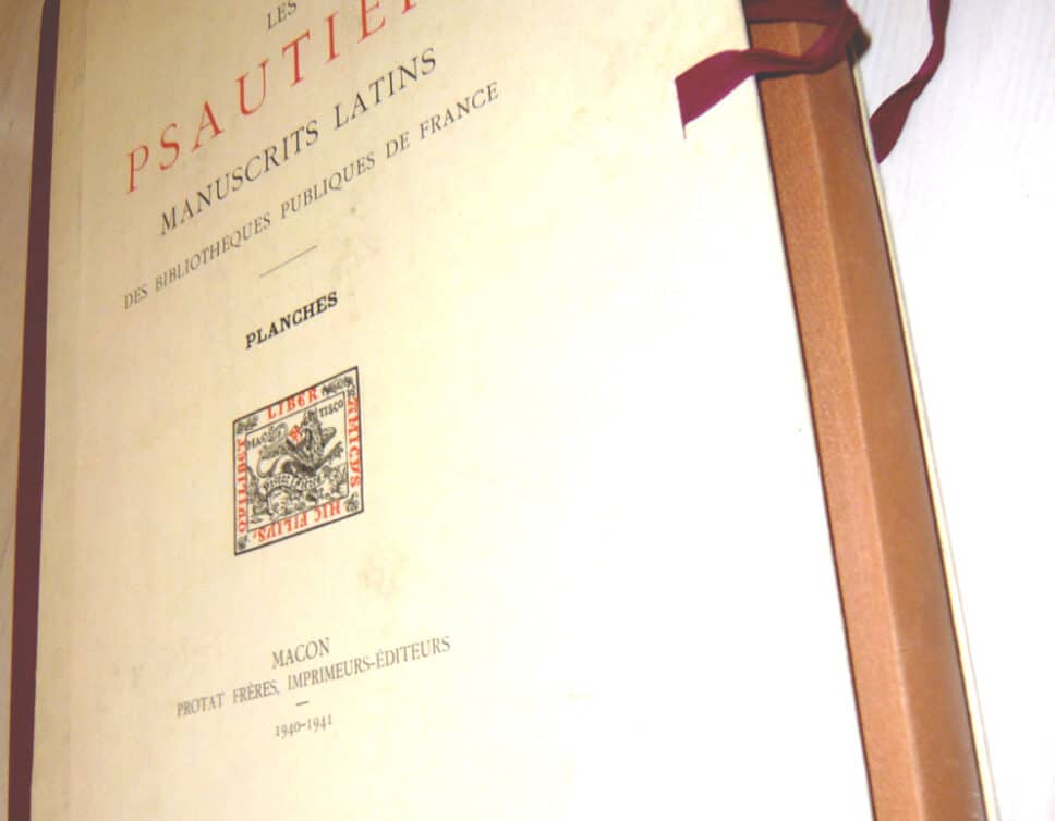 Estimation Livre, manuscrit: planches manuscrits latins LES PSAUTIERS