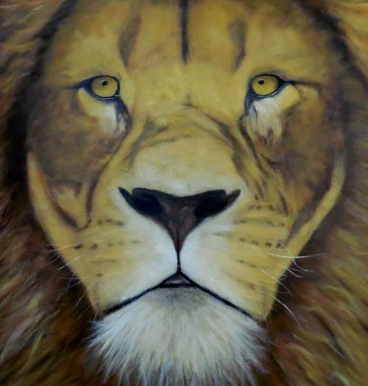 Peinture Tableau, Pastel: Le Roi Lion