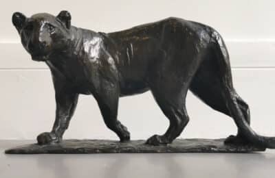 Sculpture bronze  « Lionne » de Roger Godchaux : Vente et estimation