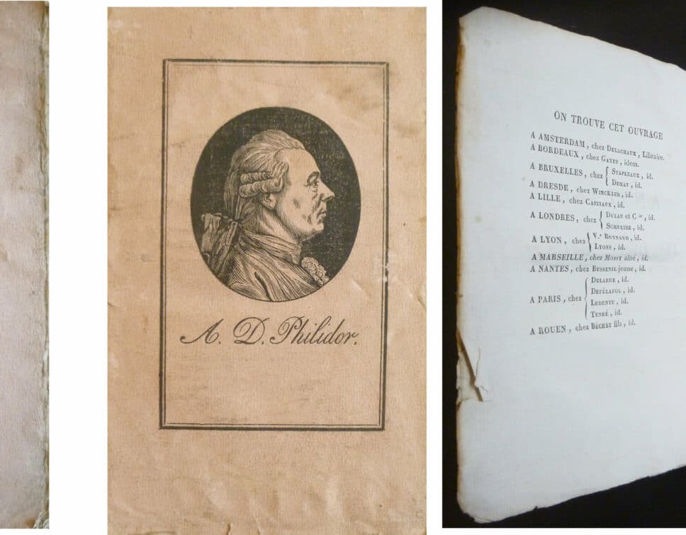 Estimation Livre, manuscrit: Livre analyses du jeu des echecs Philidor 1821