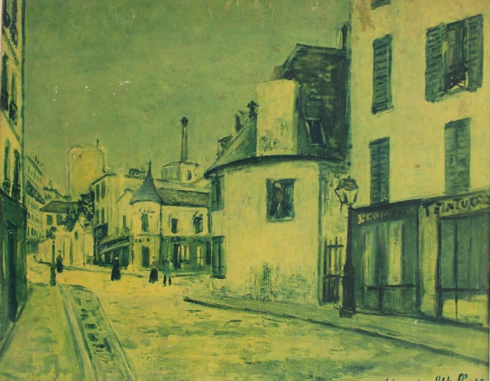 Peinture Tableau, Pastel: tableau signé Maurice Utrillo
