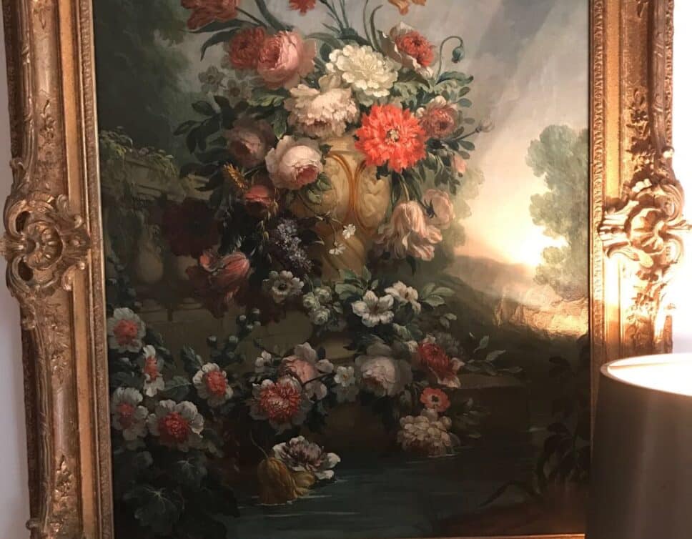 Peinture Tableau, Pastel: Joseph Nigg « Bouquet de fleurs »