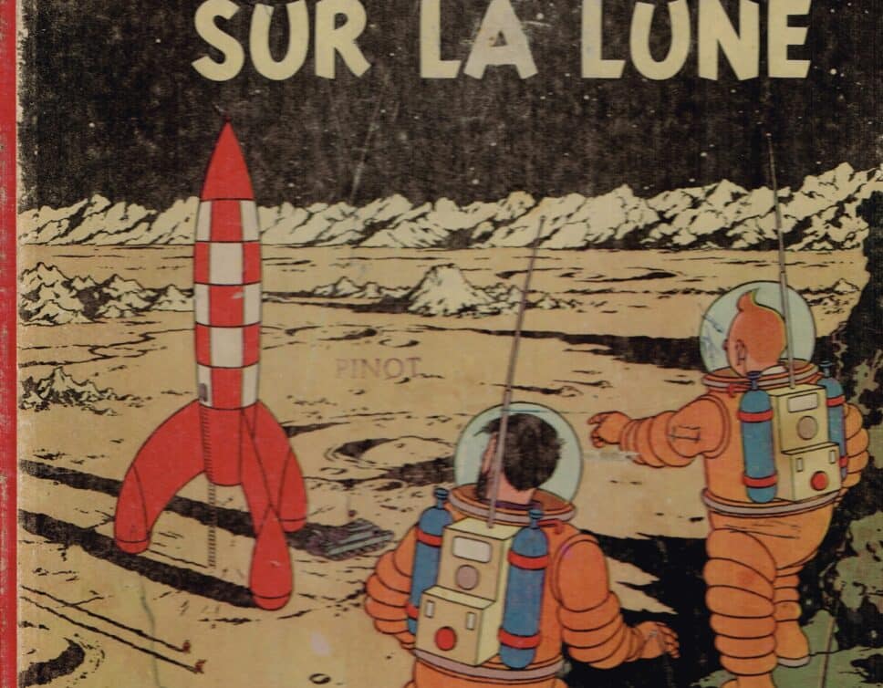 Tintin : on a marché sur la lune.