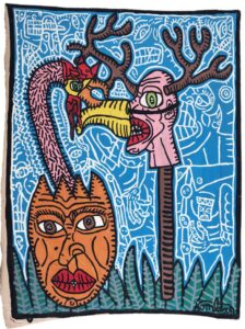 Peinture "L'épouvantail à cocu" de Robert Combas : Vente et estimation