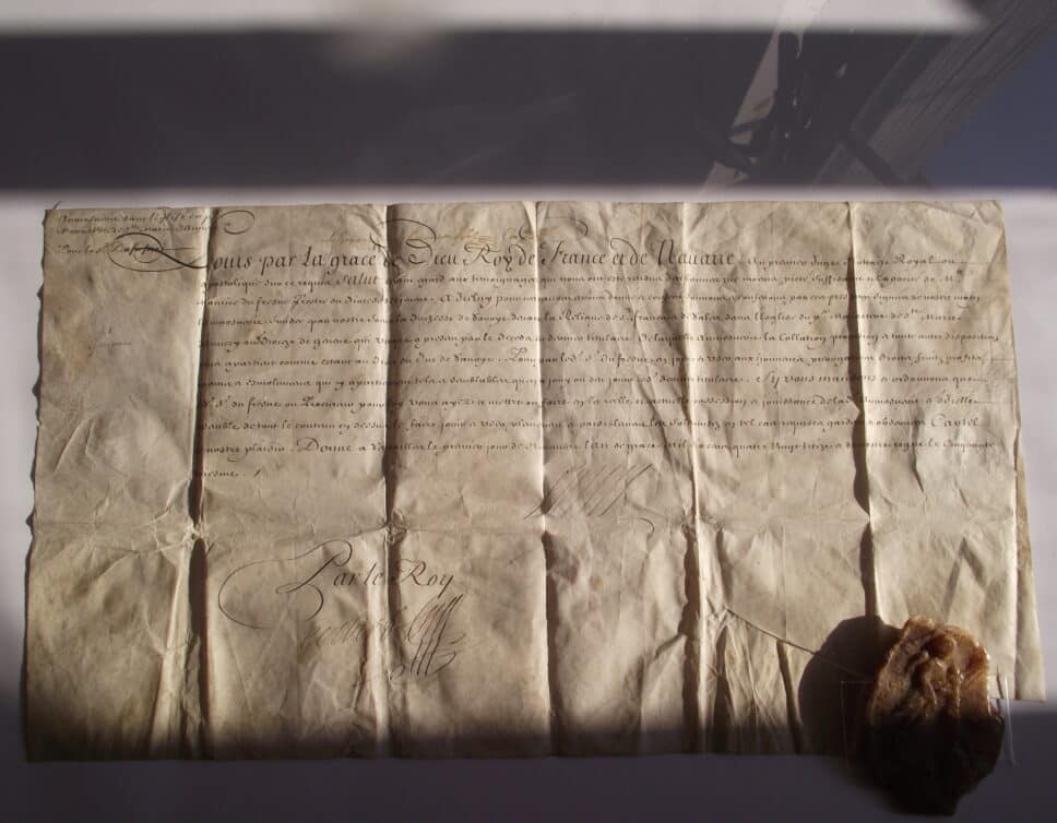Estimation Livre, manuscrit: Document signé Louis et Colbert avec grand sceau
