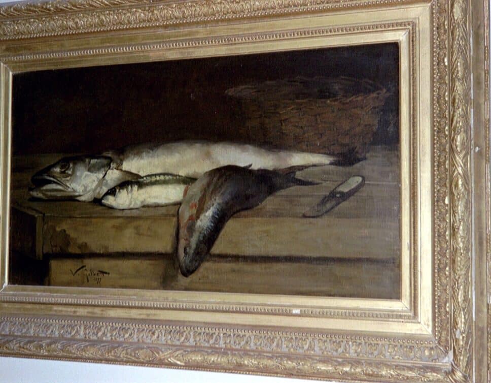 Peinture Tableau, Pastel: poissons de victor gilbert