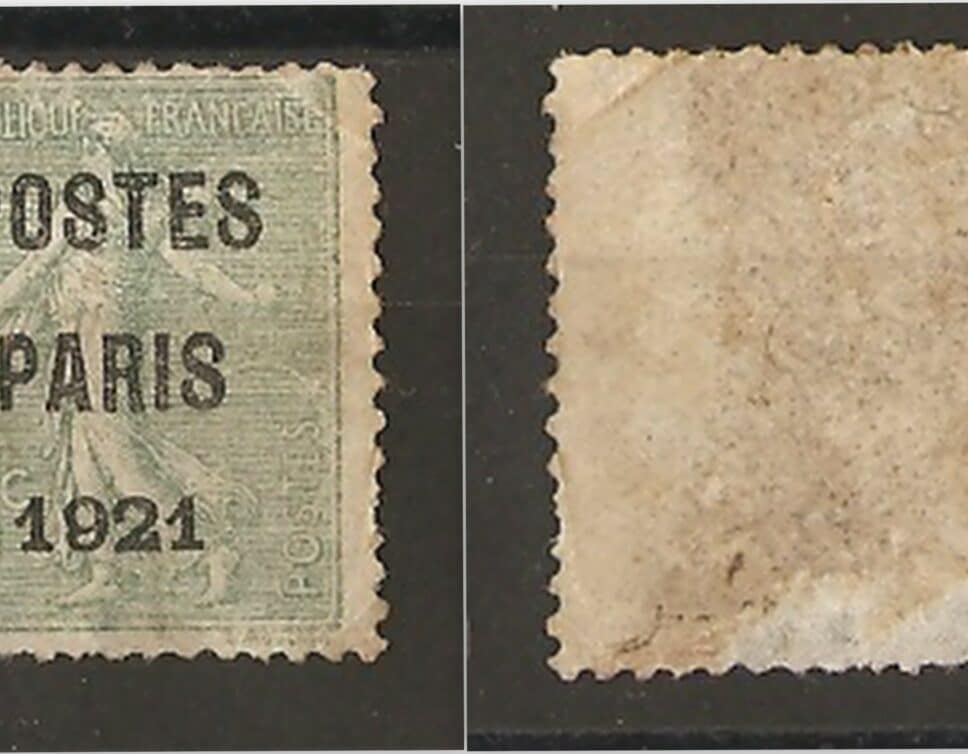 timbre type semeuse Préo Poste Paris 1921
