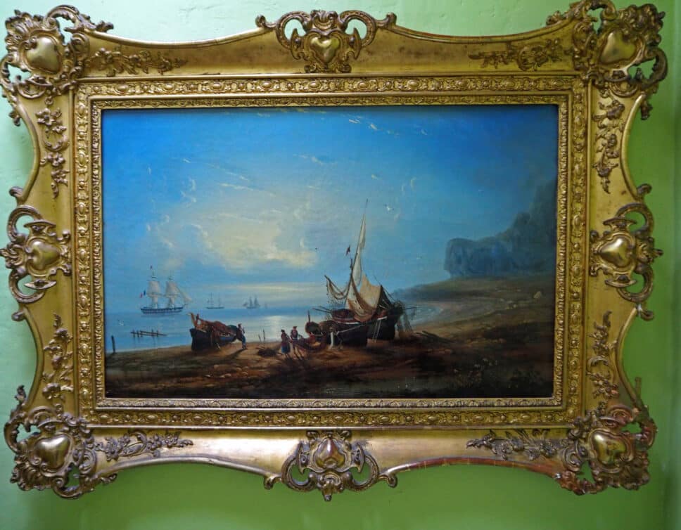 Peinture Tableau, Pastel: Tableau marine de 1850