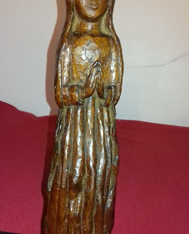 statuette religieuse bois
