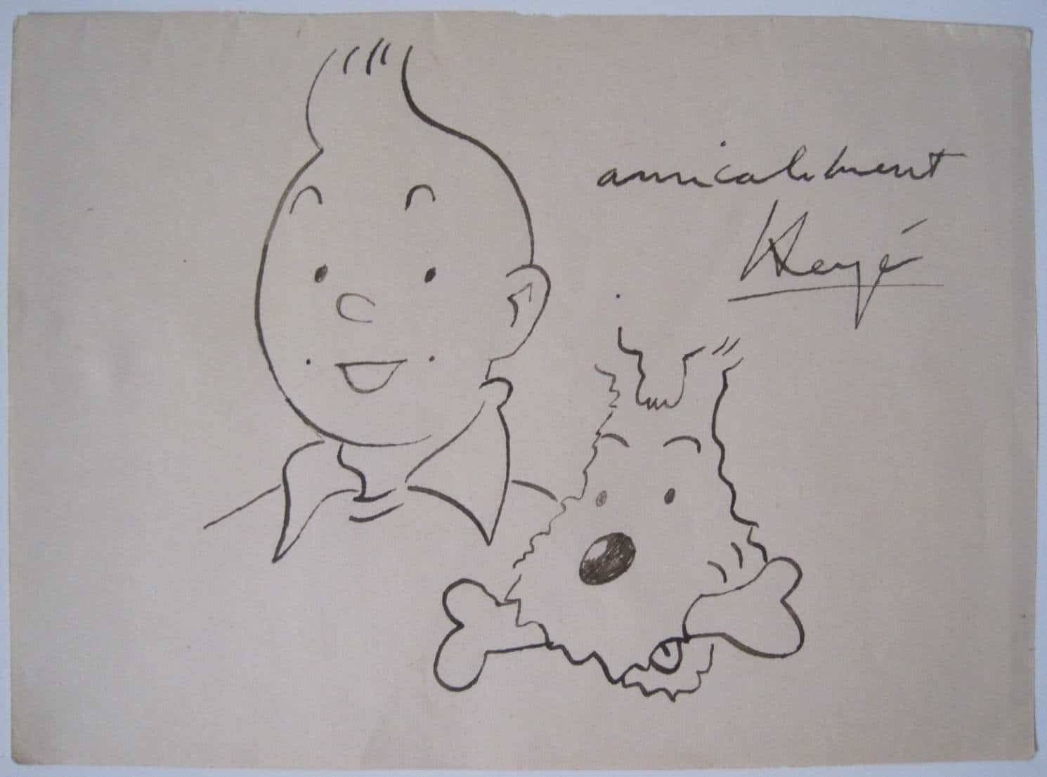 dessin de tintin