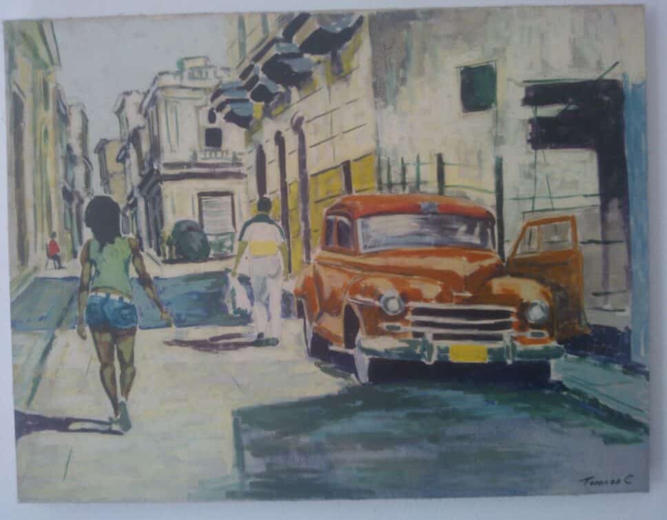 Peinture Tableau, Pastel: tableau peintre cubain toranzo C