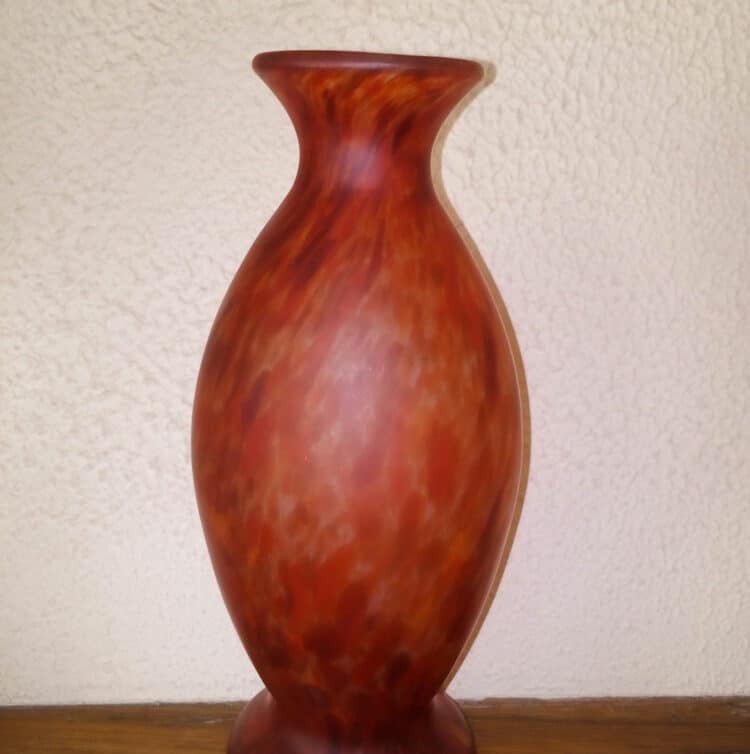 vase verre de bohème