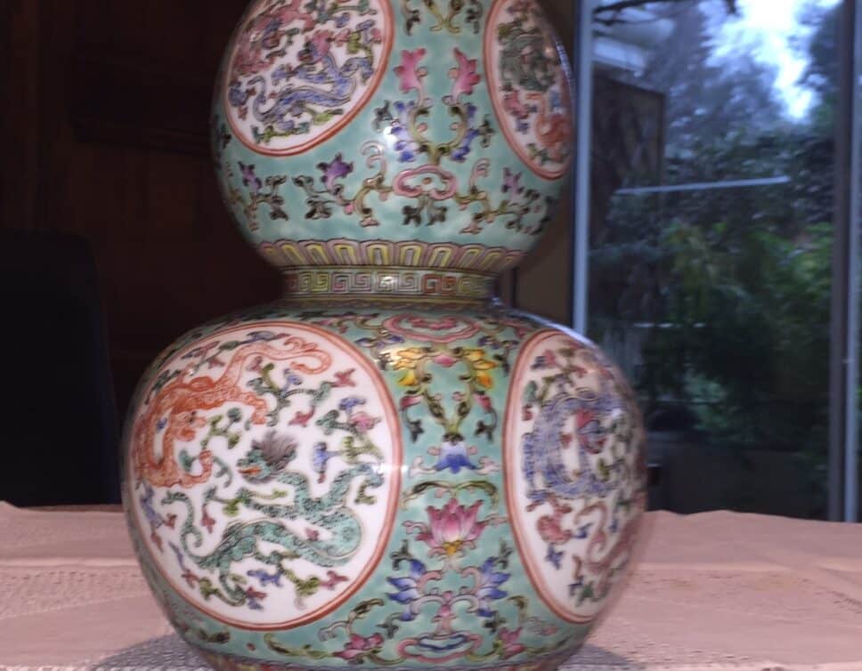 vase qianlong double gourde