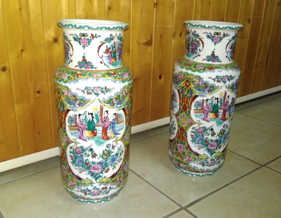 2 vases chinois