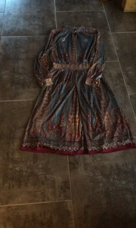 Robe vintage motif cachemire
