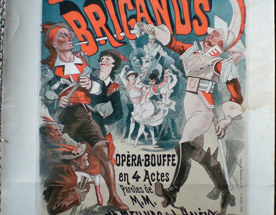 Affichette Jules Chéret « Les brigands »