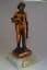 : Statue en bronze d’un paysan, appartenait au musée de la mine de la saint-etienne