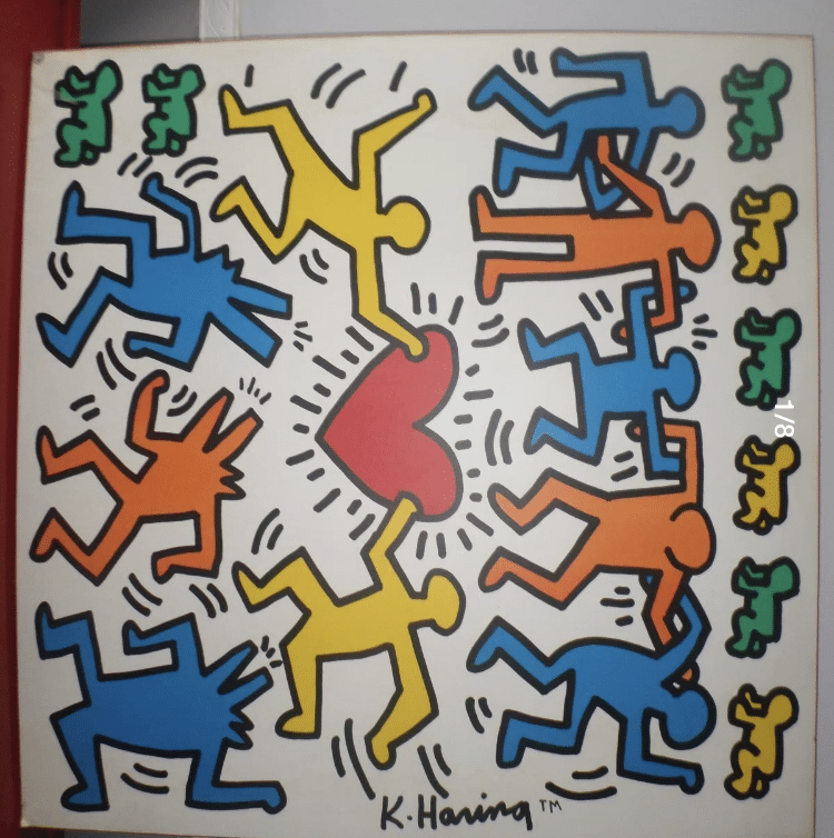 Peinture Tableau, Pastel: Keith Haring