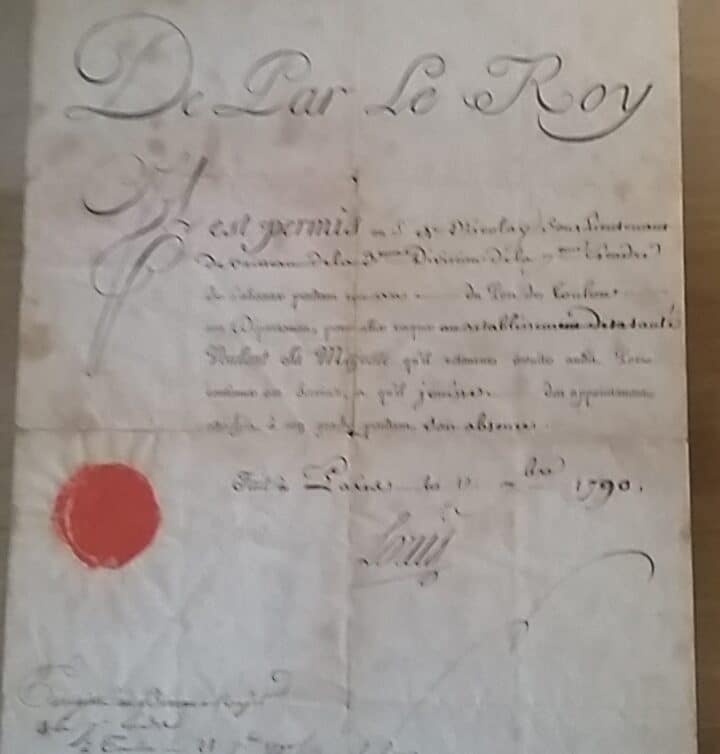Estimation Livre, manuscrit: Ordonnance roi Louis 1790