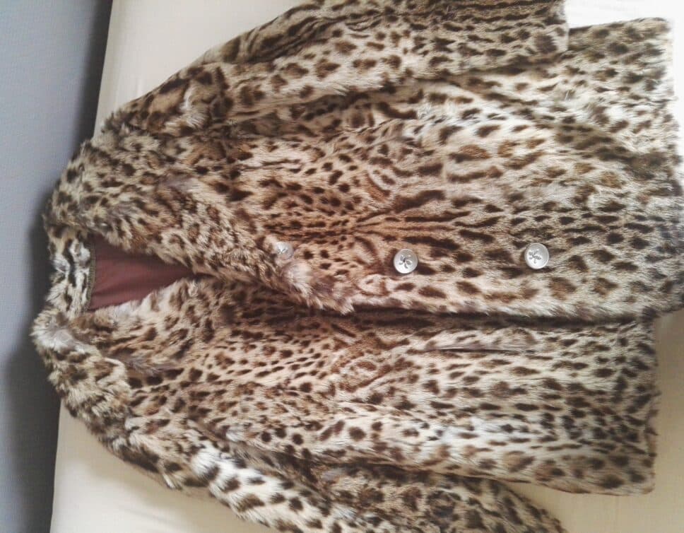 Manteau fourrure léopard