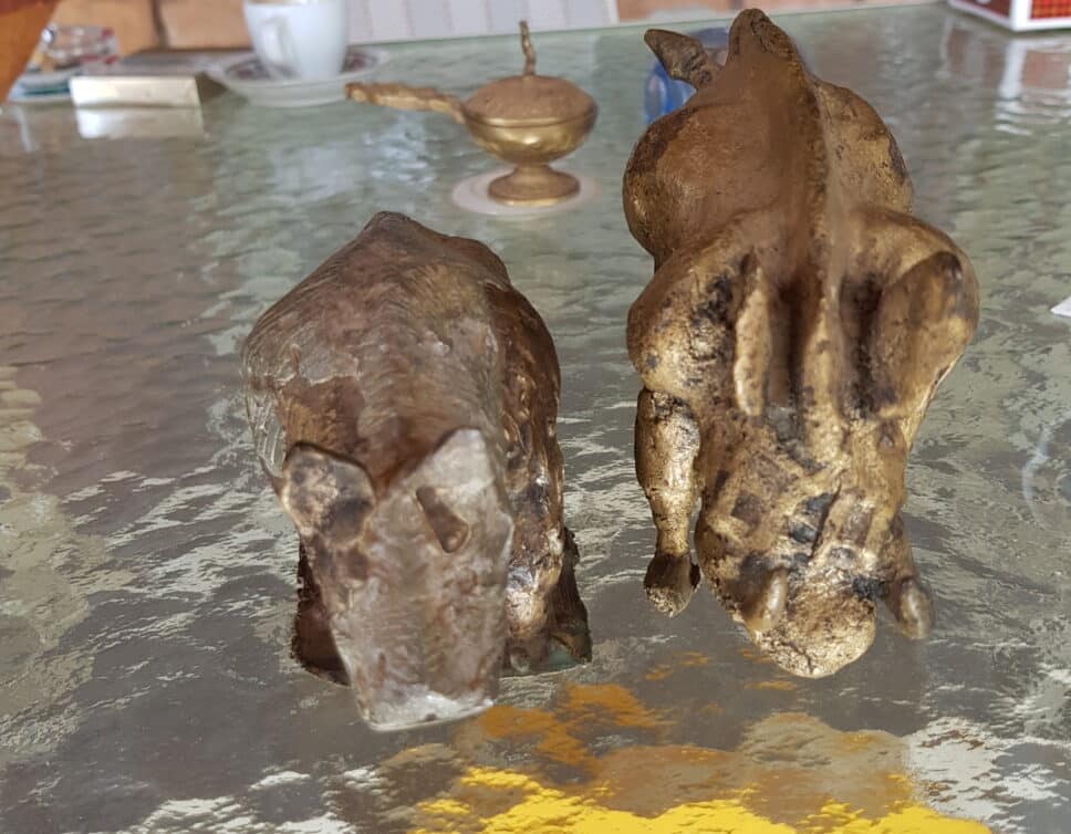 : Statues bronze africain animaux