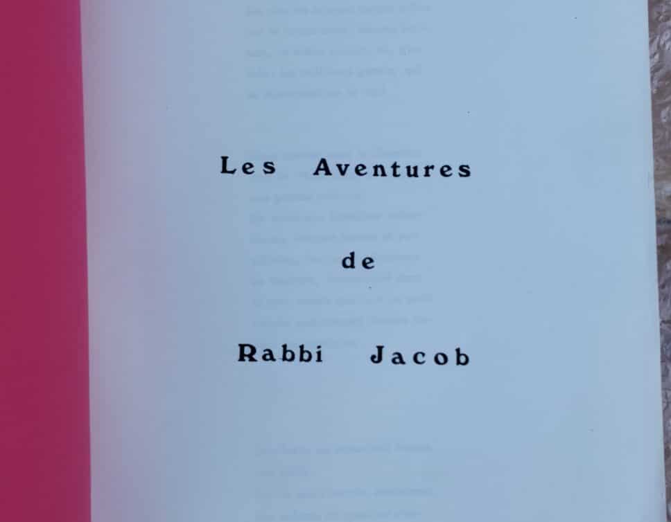 Estimation Livre, manuscrit: Script original film les aventure de rabbi jacob