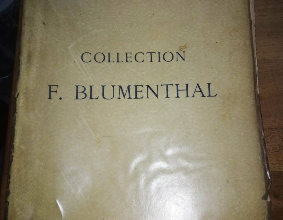 Estimation Livre, manuscrit: Editions F. Blumenthal