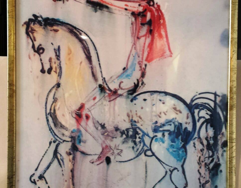 Tableau oeuvre d’art Homme au cheval
