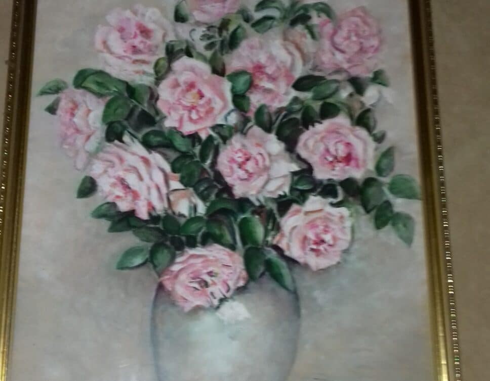 Peinture Tableau, Pastel: bouquet leblond