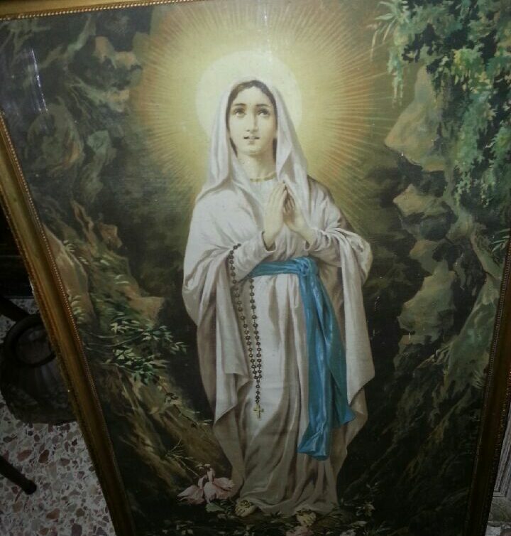 : Sainte Vierge Marie – Peinture sur toile tissu