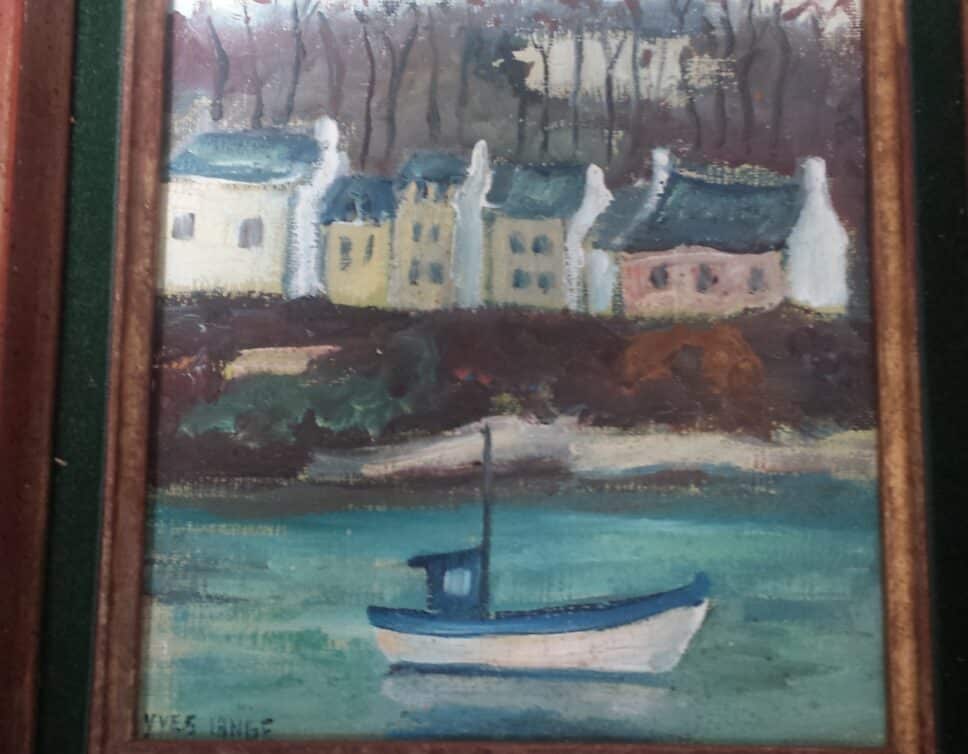 Peinture Tableau, Pastel: petit village