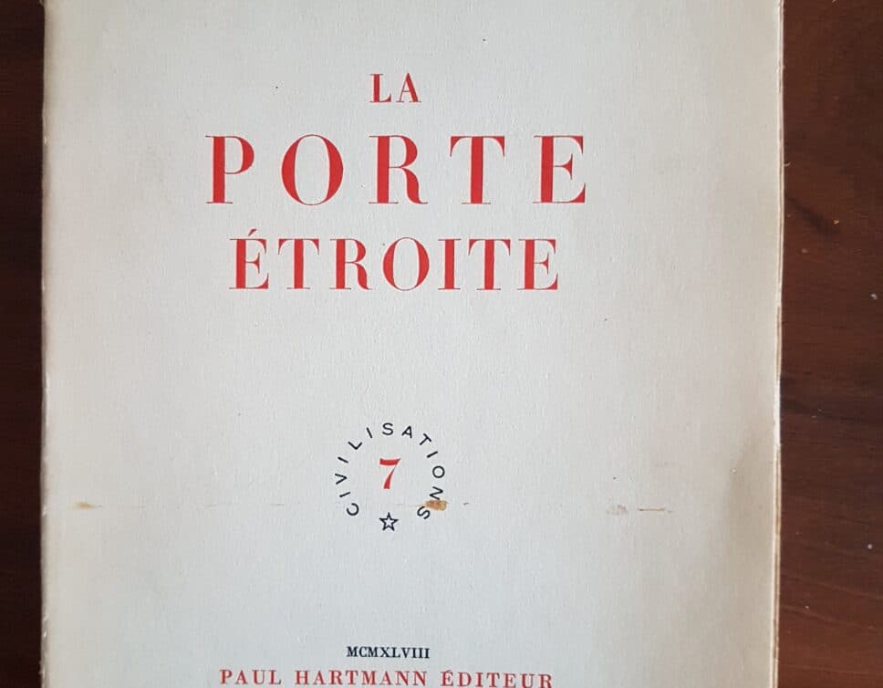 Estimation Livre, manuscrit: Livre André Gide La porte étroite 1909