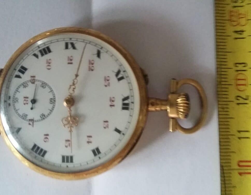 Estimation Montre, horloge: montre a gousset en or