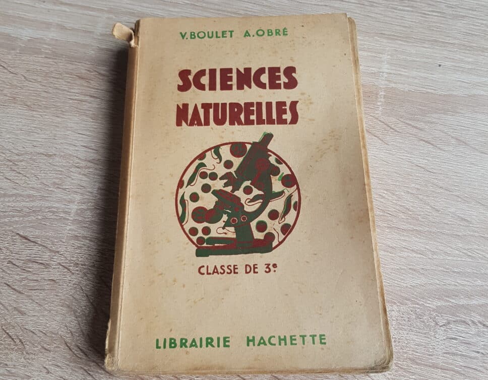 Estimation Livre, manuscrit: Sciences Naturelles – Classe de 3eme – 1940