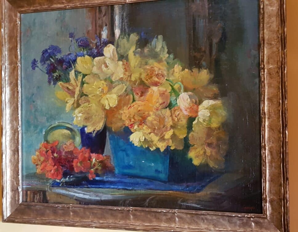 Peinture Tableau, Pastel: tableau signé représentant des fleursfleurs
