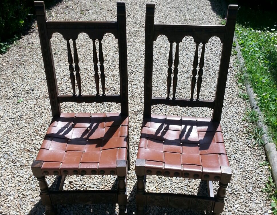Estimation Mobilier XXeme: paire de chaises