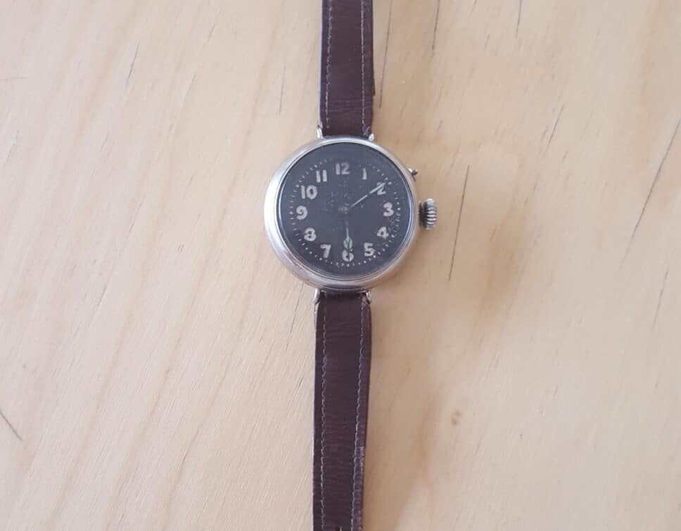 Estimation Montre, horloge: Montre de la résistance 1918 à gousset avec bracelet