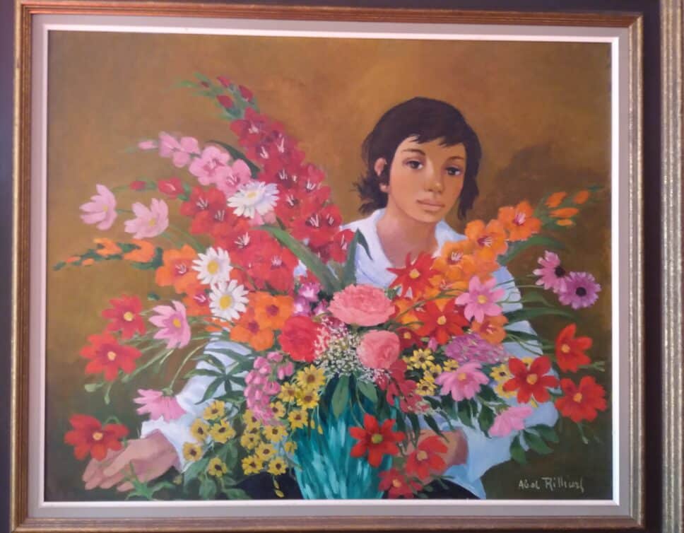: Tableau sur toile d’ABEL RILLIARD « bouquet d’été » estimé 1970