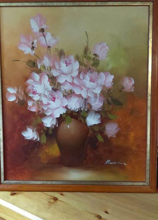 : peintre baede, motif fleurs