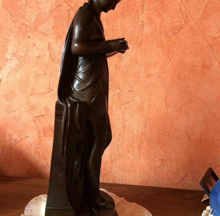 : la liseuse statue de Paul Dyboy bronze