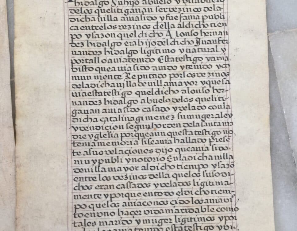 Estimation Livre, manuscrit: Parchemin espagnol