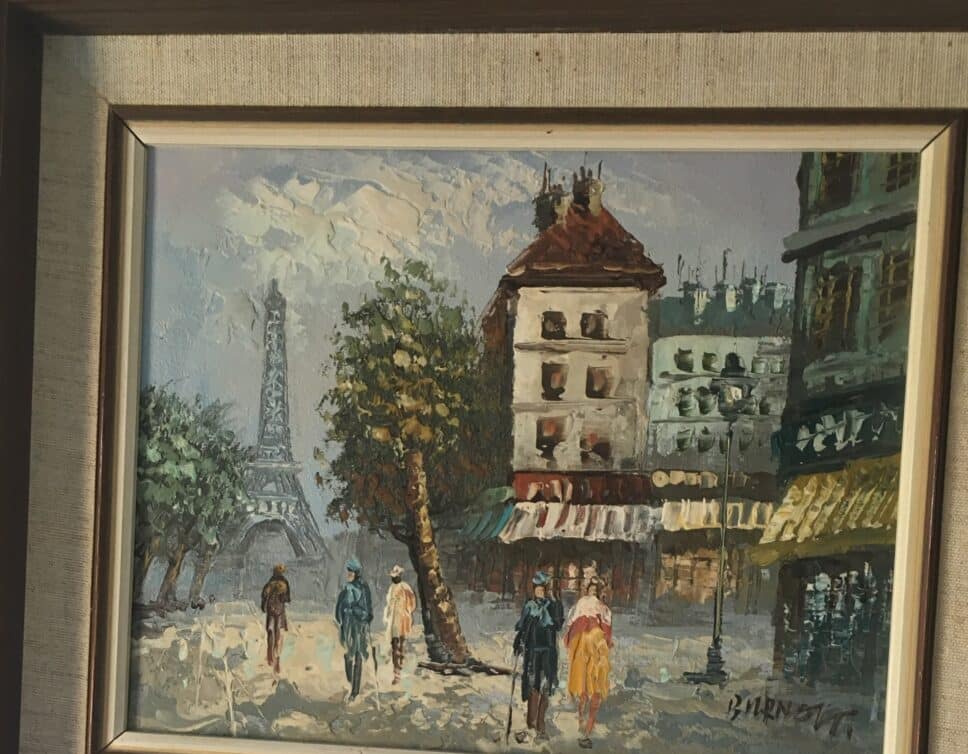 Peinture Tableau, Pastel: Vue parisienne