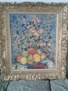 Peinture Tableau, Pastel: Tableau Fruits et feuilles
