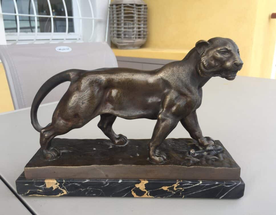 : bronze panthère/lion